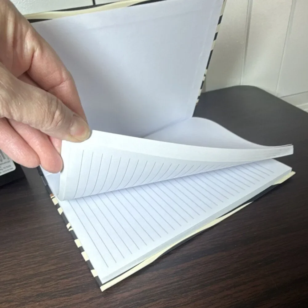 in the wild Zebra Print Blank Journal & Ballpoint Pen, Cardboard Cover